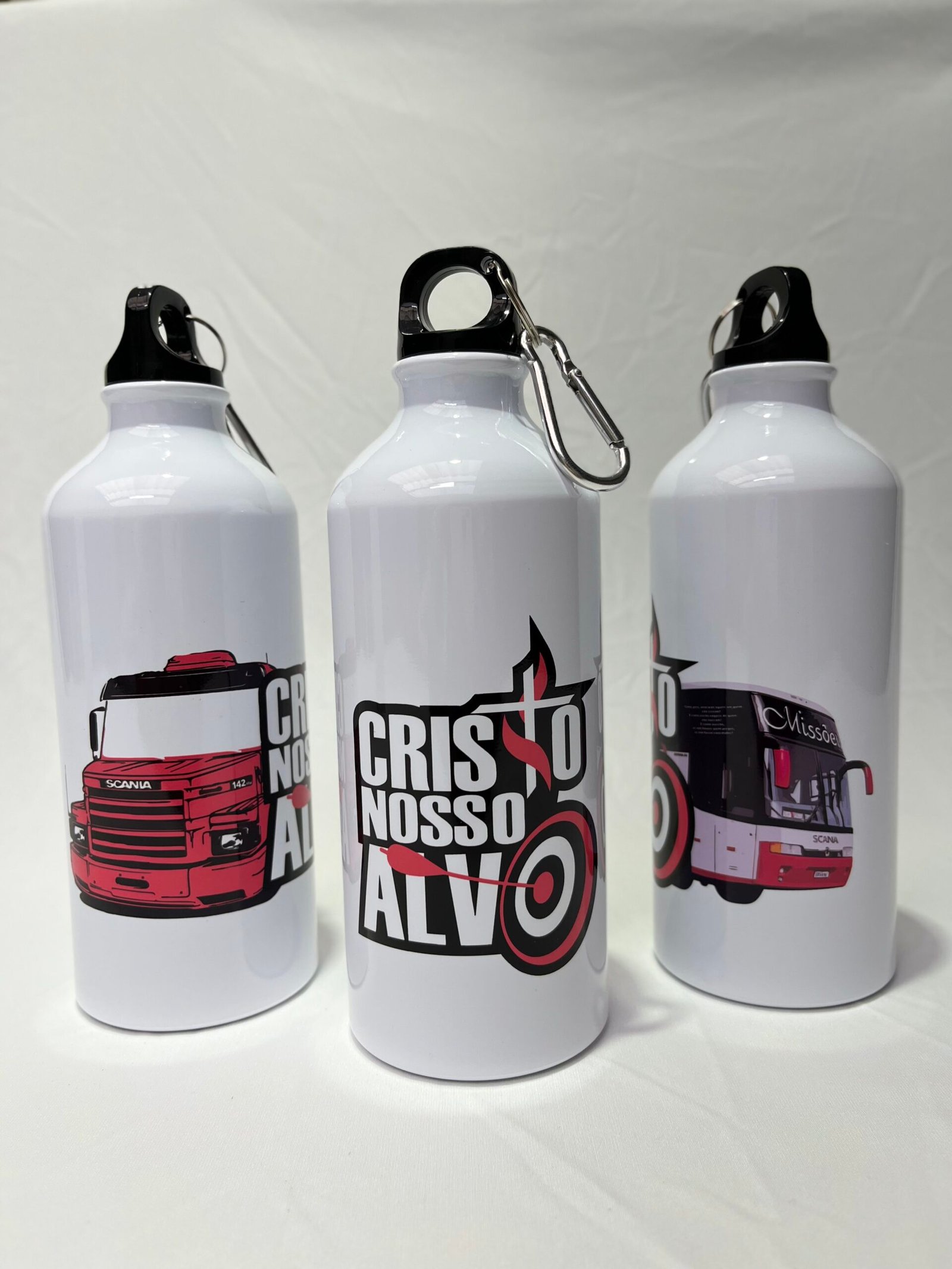 Garrafa de Aluminio Cristo Nosso Alvo